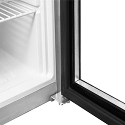 Commercial Upright Storage Fridge Stainless Steel PREMIUM - 600L - with 1 Glass Door