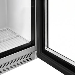 Commercial Upright Storage Fridge Stainless Steel ECO - 400L - with 1 Glass Door