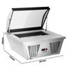 Countertop Ice Cream Display Freezer - 870mm - Static cooling - with LED lighting - for 4 x 5 litres Napoli pans - hinged glass lid