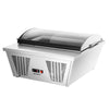 Countertop Ice Cream Display Freezer - 870mm - Static cooling - with LED lighting - for 4 x 5 litres Napoli pans - hinged glass lid