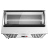 Countertop Ice Cream Display Freezer - 870mm - Static cooling - with LED lighting - for 4 x 5 litres Napoli pans - hinged glass lid