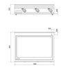 Płyta grillowa elektryczna - 19,8kW - Gładka - Powierzchnia: 1200x900mm - nastawna