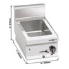 Countertop Bain Marie - 3x GN 1/4 - 150mm deep - 700 Watt - with Drain Tap
