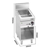 Bemar – elektryczny – 3x GN 1/4 – 700 W – z podstawą