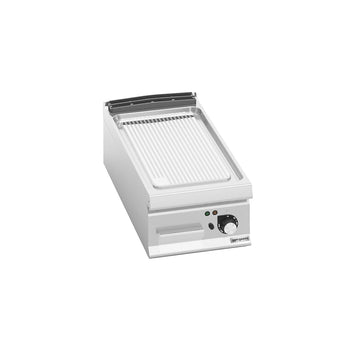 Płyta grillowa elektryczna - 6,60kW - Ryflowana - nastawna - Powierzchnia: 800x900mm