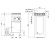 Electric Countertop Bain Marie - GN 1/1 + GN 1/3 - 1,6 kW - with Drain Tap
