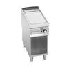 Płyta grillowa elektryczna - 6,60kW - Ryflowana - Powierzchnia: 400x900mm - na podstawie otwartej