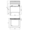 Countertop Bain Marie - 2x GN 1/1 - 2,4 kW - with Drain Tap