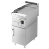Płyta grillowa – elektryczna – ryflowana – 4,5 kW – z podstawą z 1 drzwiami