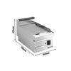 Electric Frying Plate - 4.05 kW - Grooved