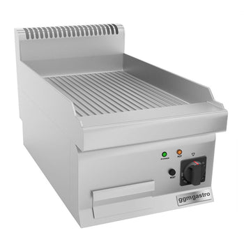 Elektryczna płyta grillowa - 3,6 kW - Ryflowana - Prime Gastro
