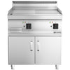 Griddle plate – electric – smooth and ribbed – 8.1 kW – with base with 2 doors – MARIO series