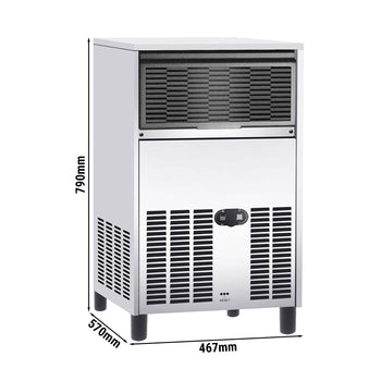 Kostkarka do lodu - cylinder - 60 kg/24 godz. - Prime Gastro