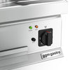Płyta grillowa elektryczna - chromowana - 4,5kW - Gładka - Powierzchnia: 395x500mm - nastawna
