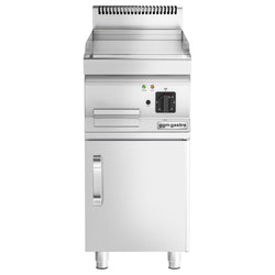 Płyta grillowa elektryczna - 3,6kW - Gładka - Powierzchnia: 395x535mm - na podstawie z szafką - z szafką z 1 drzwiami