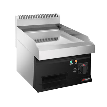 Elektryczna płyta grillowa - z powłoką z twardego chromu - 4,5 kW - gładka - Prime Gastro