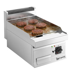 Elektryczna płyta do grillowania - z powłoką z twardego chromu - 4,5 kW - gładka