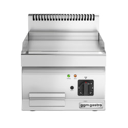 Płyta grillowa elektryczna - chromowana - 4,5kW - Gładka - Powierzchnia: 395x500mm - nastawna