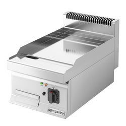 Płyta grillowa elektryczna - chromowana - 4,5kW - Gładka - Powierzchnia: 395x500mm - nastawna