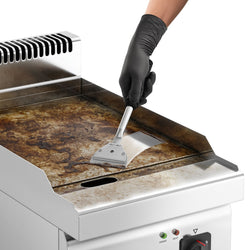 Elektryczna płyta do grillowania - z powłoką z twardego chromu - 4,5 kW - gładka