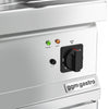 Griddle plate – electric – smooth and ribbed – 8.1 kW – with base with 2 doors – MARIO series