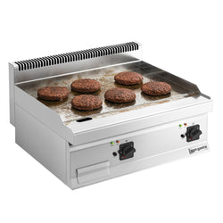 Płyta grillowa elektryczna - 9kW - Gładka - Powierzchnia: 595x500mm - nastawna