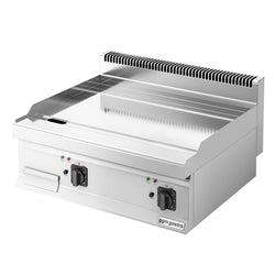 Elektryczna płyta grillowa - z powłoką z twardego chromu - 8 kW - gładka