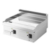 Płyta grillowa elektryczna - chromowana - 9kW - Gładka - Powierzchnia: 595x500mm - nastawna