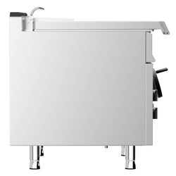 Patelnia elektryczna uchylna - 80L - 12kW - przechył ręczny (koło) - z dopustem wody