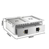 Commercial Electric Drop-in Bain Marie – 3 kW – 2 × GN 1/1 - with drain tap