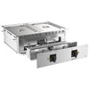 Commercial Electric Drop-in Bain Marie – 3 kW – 2 × GN 1/1 - with drain tap