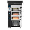 Modular bakery oven – touch control – with steam function – with 3 baking chambers – with proofer, hood and base with runners for EN trays, image 1 of 18