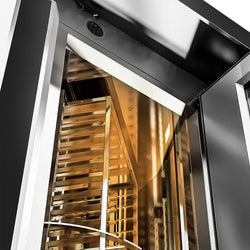 Elektryczny piec piekarniczy – 6x 600x400 mm – półki po prawej stronie – w zestawie piec do pizzy i szafa garownicza