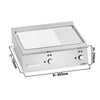 Płyta grillowa – elektryczna – gładka i ryflowana – 9,6 kW – seria PAOLO