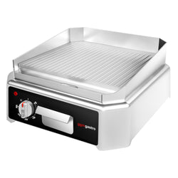 Płyta grillowa elektryczna - 2,5kW - Ryflowana - Powierzchnia: 405x445mm - nastawna