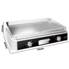 Płyta grillowa – elektryczna – gładka i ryflowana – powierzchnia grillowa: 740 x 296 mm – 5 kW