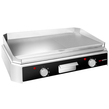 Elektryczna płyta do grillowania - 2,5 kW - Gładka i Ryflowana - Prime Gastro