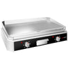Płyta grillowa elektryczna - 5kW - Gładko-ryflowana - Powierzchnia: 790x445mm - nastawna