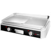 Płyta grillowa elektryczna - 5kW - Gładko-ryflowana - Powierzchnia: 790x445mm - nastawna