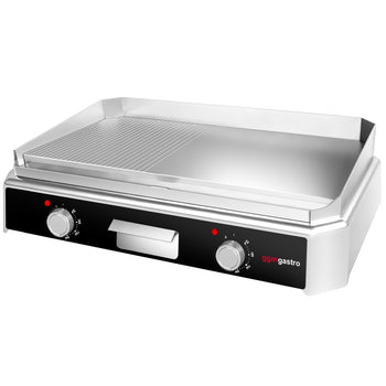 Elektryczna płyta do grillowania - 2,5 kW - Gładka i Ryflowana - Prime Gastro