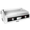 Commercial Electric Griddle - 5.0kW - Smooth Plate - Cooking area: 740x296 mm