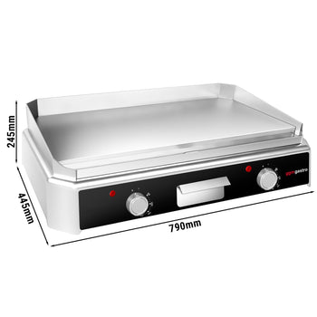 Elektryczna płyta do grillowania - 5 kW - Gładka - Prime Gastro