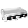 Płyta grillowa – elektryczna – ryflowana – powierzchnia grillowa: 740 x 296 mm – 5 kW