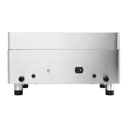 Płyta grillowa elektryczna - z powłoką z twardego chromu - 4 kW – gładka –powierzchnia smażenia: 555 x 400 mm