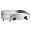 Płyta grillowa elektryczna - z powłoką z twardego chromu - 6 kW – gładka – powierzchnia smażenia: 755 x 400 mm