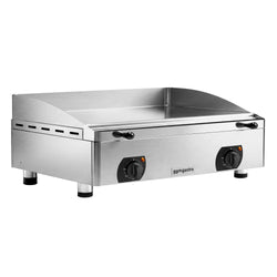 Płyta grillowa elektryczna - z powłoką z twardego chromu - 6 kW – gładka – powierzchnia smażenia: 755 x 400 mm