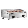Płyta grillowa elektryczna - z powłoką z twardego chromu - 6 kW – gładka – powierzchnia smażenia: 755 x 400 mm