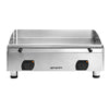 Płyta grillowa elektryczna - z powłoką z twardego chromu - 6 kW – gładka – powierzchnia smażenia: 755 x 400 mm