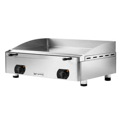 Płyta grillowa elektryczna - z powłoką z twardego chromu - 6 kW – gładka – powierzchnia smażenia: 755 x 400 mm