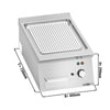 Commercial Electric Griddle - 4.8kW - Ribbed Plate